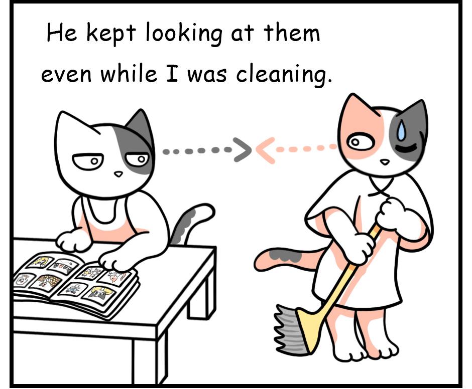Mikesaka Art Class (◆Episodes are about art methods.) - Episode 179, Page 6: 144. Startled Dad