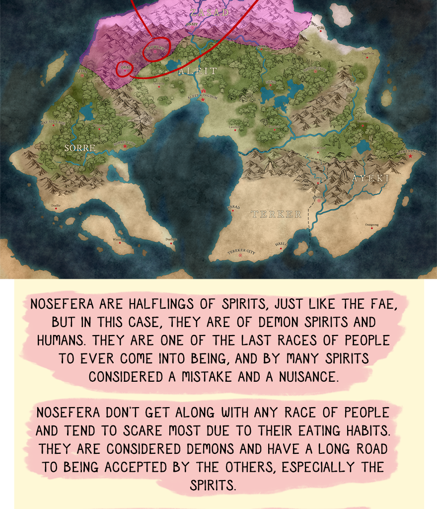 The Thief's Heir - Episode 345, Page 1: Race Guide to Nosefera