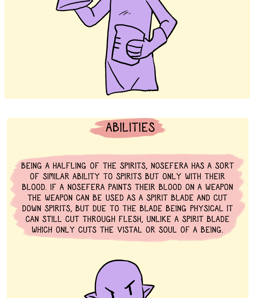 The Thief's Heir - Episode 345, Page 1: Race Guide to Nosefera
