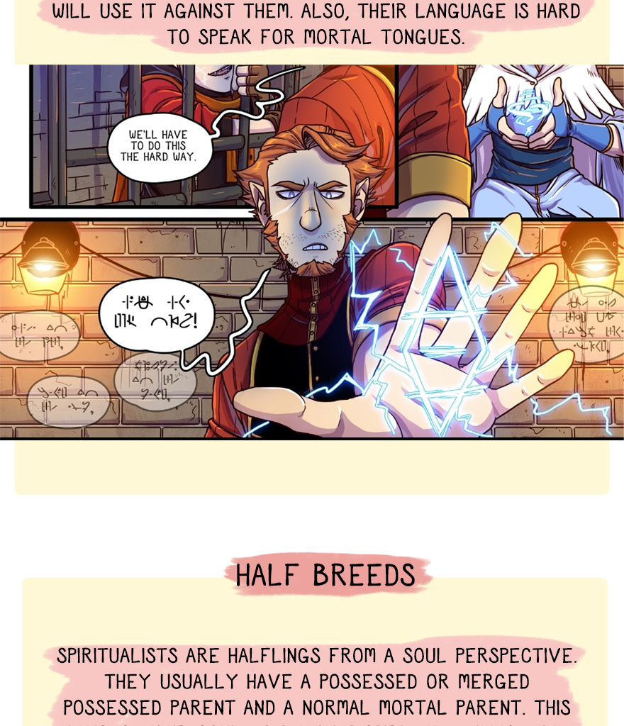 The Thief's Heir - Episode 446, Page 1: Race guide to Spirits