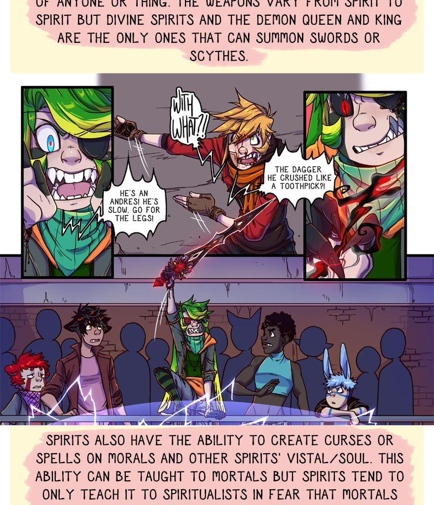 The Thief's Heir - Episode 446, Page 1: Race guide to Spirits