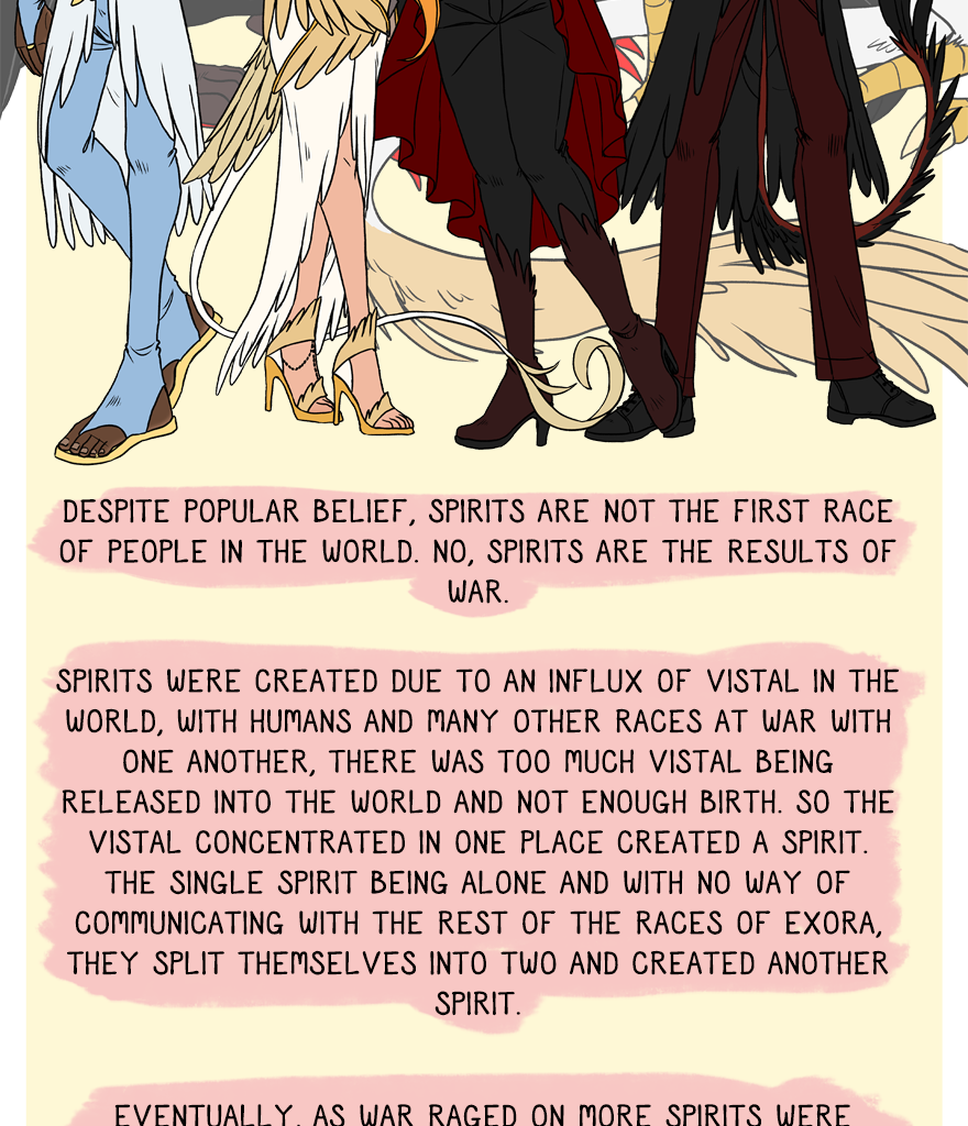 The Thief's Heir - Episode 446, Page 1: Race guide to Spirits