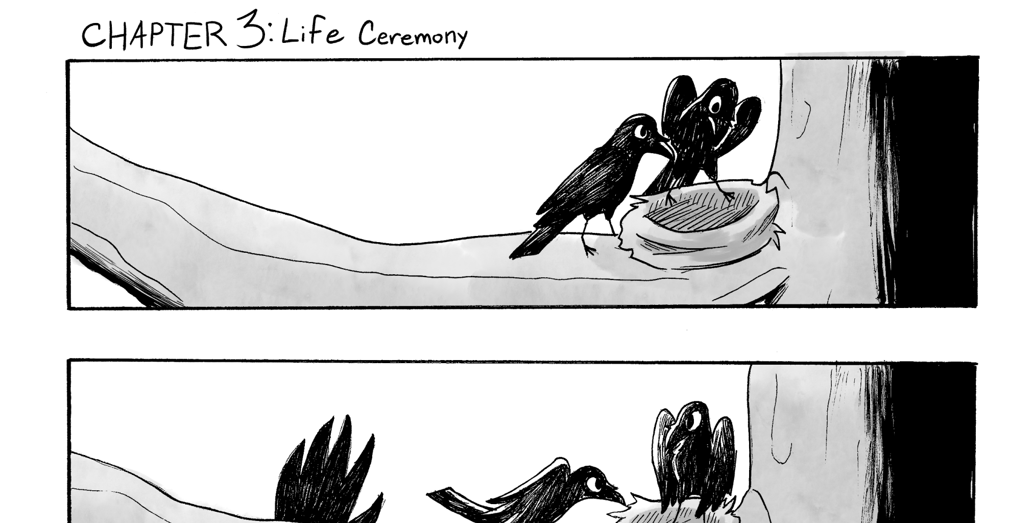 Corvid Kid - Episode 81, Page 1: CK4_Life-Ceremony_pg1