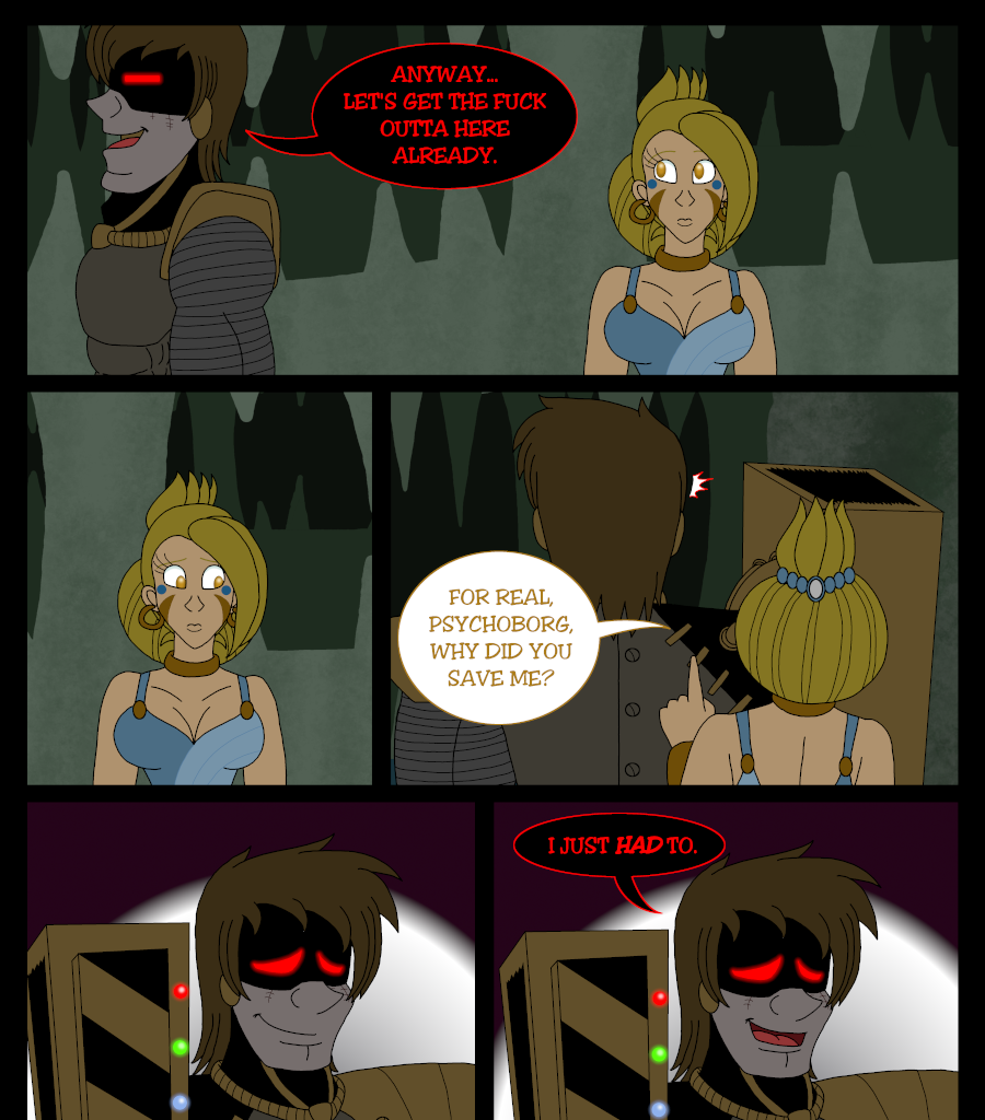 Psychoborg - Episode 4, Page 16: Chapter 3: Spilled Blood