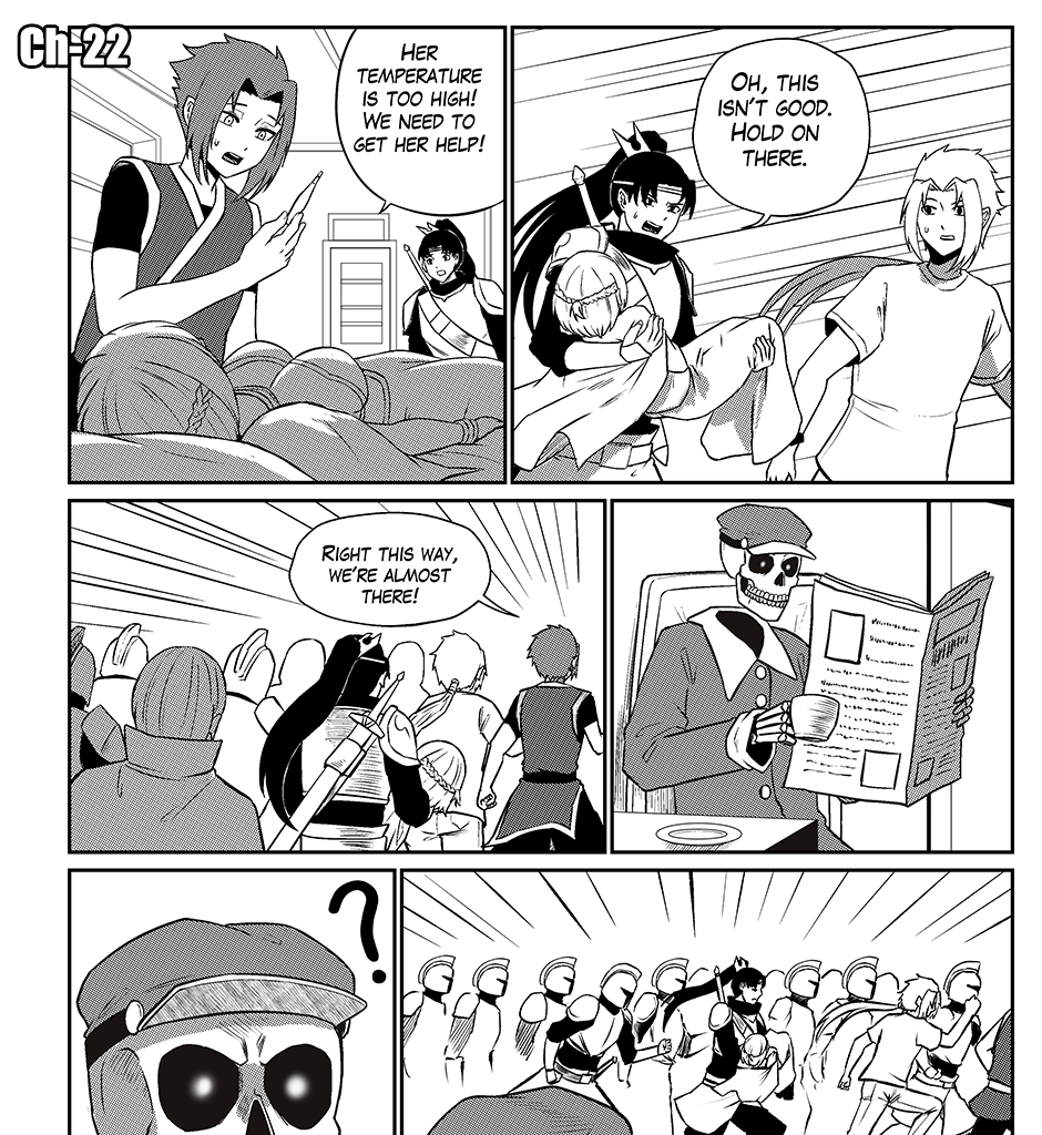 Moontachi Gaiden - Episode 83, Page 1: Ch-22: Going Distance: A Desperate Arrival (Part 1)
