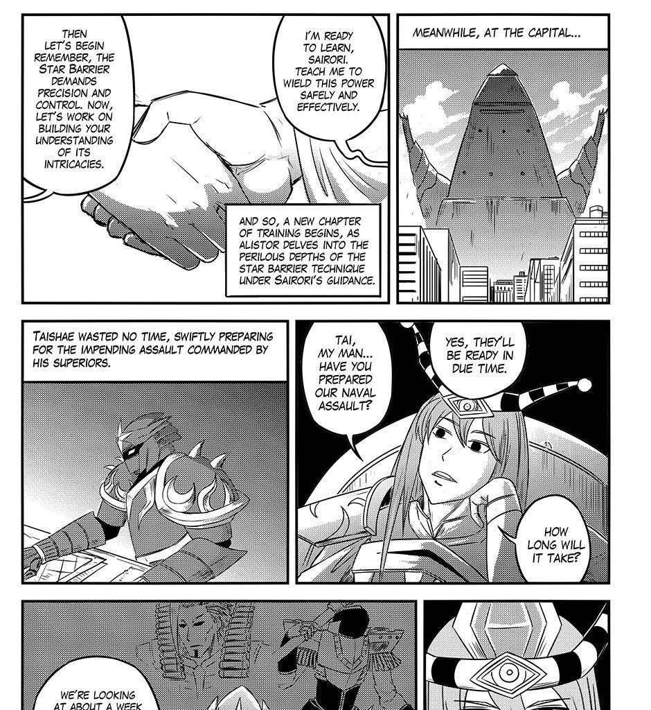 Moontachi Gaiden - Episode 90, Page 4: Ch. 25:1 – Turbulent Waters