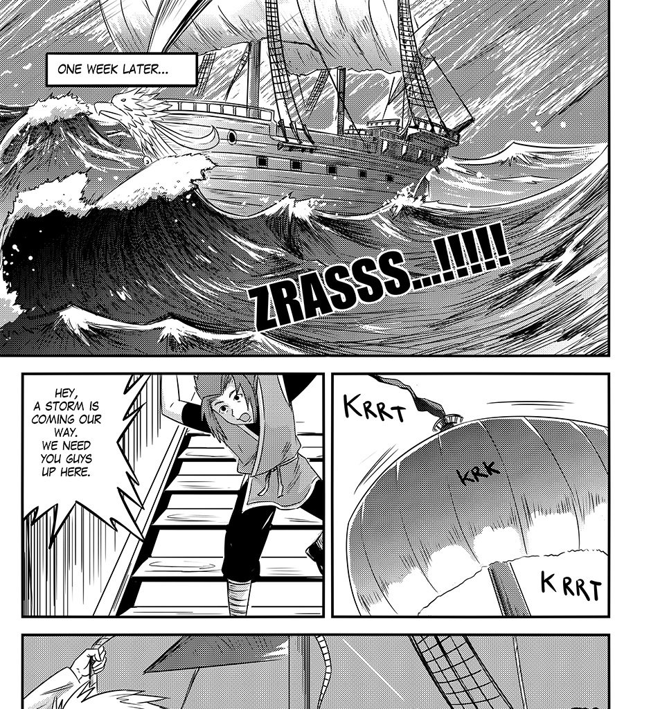 Moontachi Gaiden - Episode 90, Page 6: Ch. 25:1 – Turbulent Waters