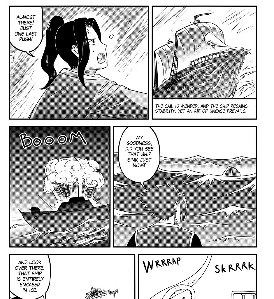 Moontachi Gaiden - Episode 90, Page 12: Ch. 25:1 – Turbulent Waters