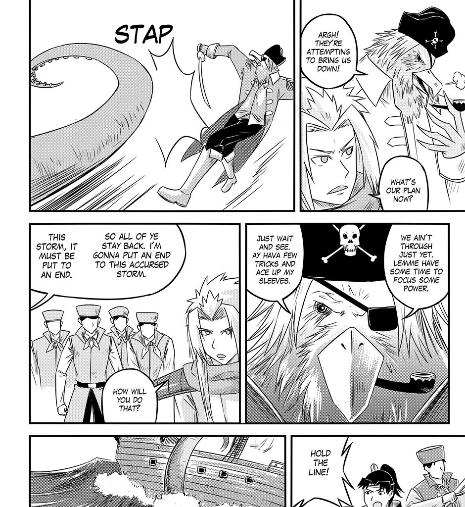 Moontachi Gaiden - Episode 90, Page 13: Ch. 25:1 – Turbulent Waters