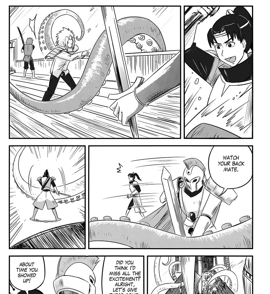 Moontachi Gaiden - Episode 90, Page 14: Ch. 25:1 – Turbulent Waters