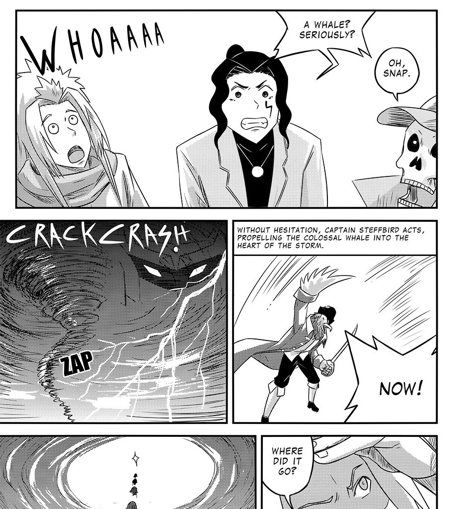 Moontachi Gaiden - Episode 90, Page 16: Ch. 25:1 – Turbulent Waters