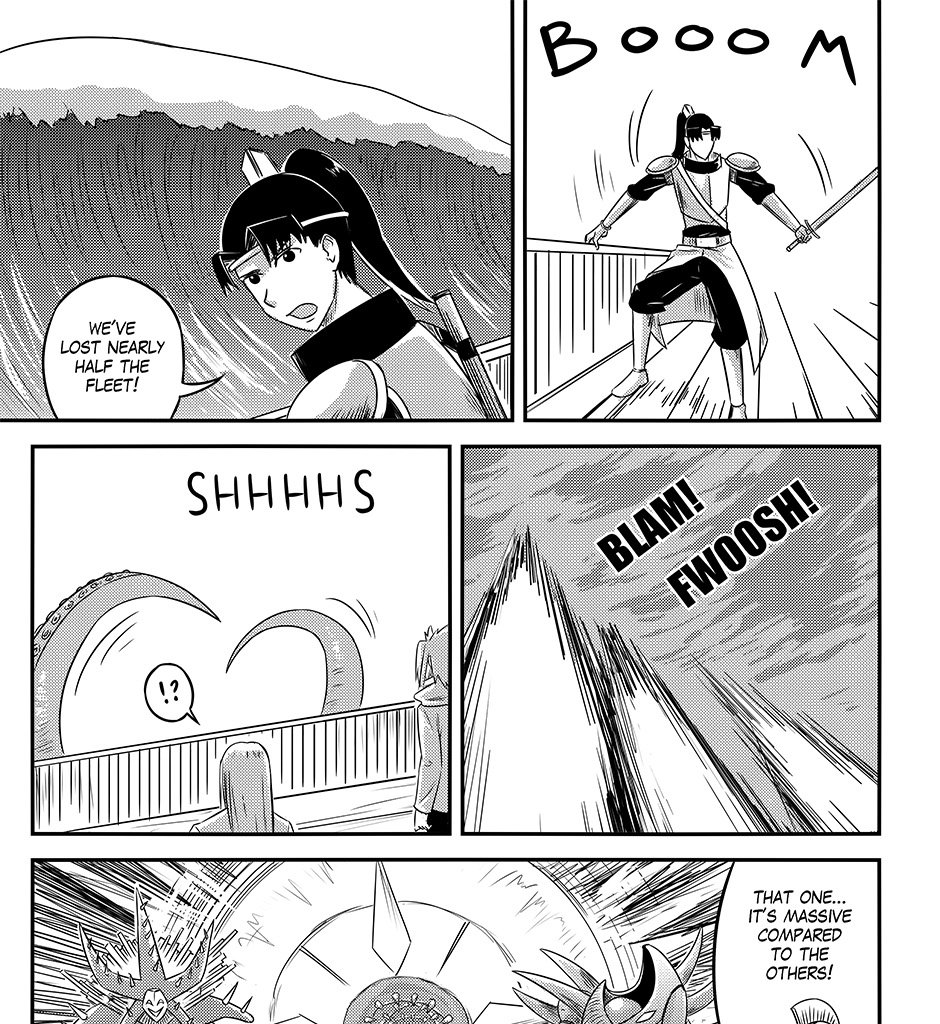 Moontachi Gaiden - Episode 90, Page 18: Ch. 25:1 – Turbulent Waters