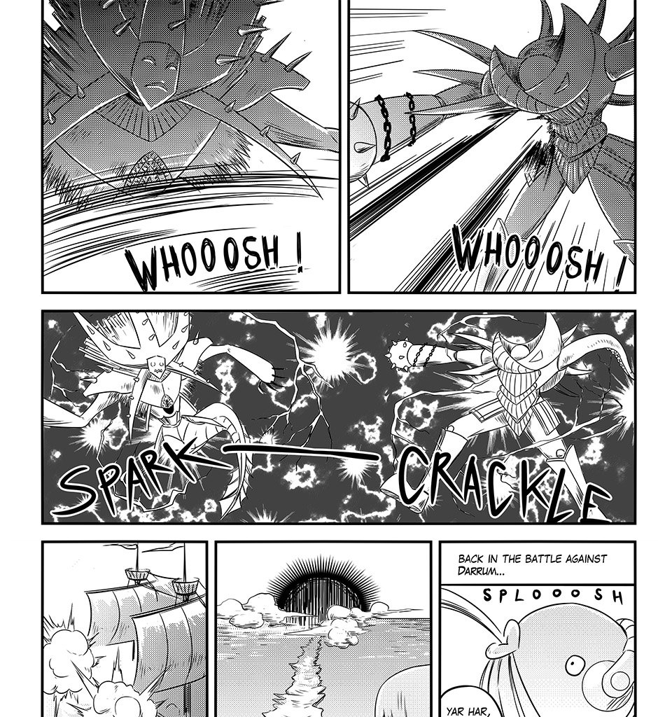 Moontachi Gaiden - Episode 91, Page 13: Ch. 25:2 – Turbulent Waters