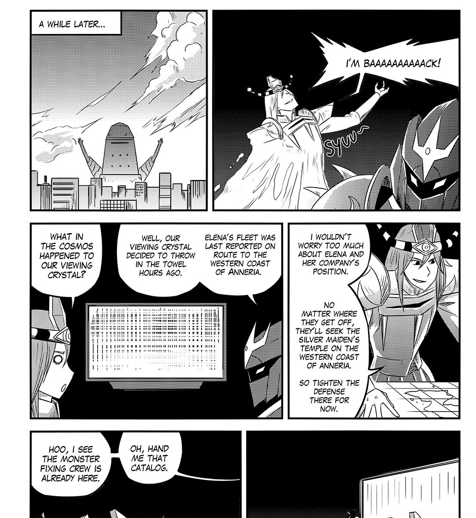 Moontachi Gaiden - Episode 92, Page 3: Chapter 26 — To Anneria: Maiden of the Silver Light