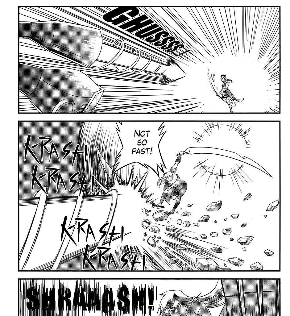 Moontachi Gaiden - Episode 94, Page 6: Ch. 27:2 — Rena Takes Flight