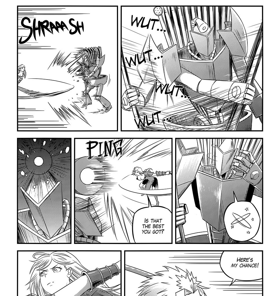 Moontachi Gaiden - Episode 94, Page 8: Ch. 27:2 — Rena Takes Flight