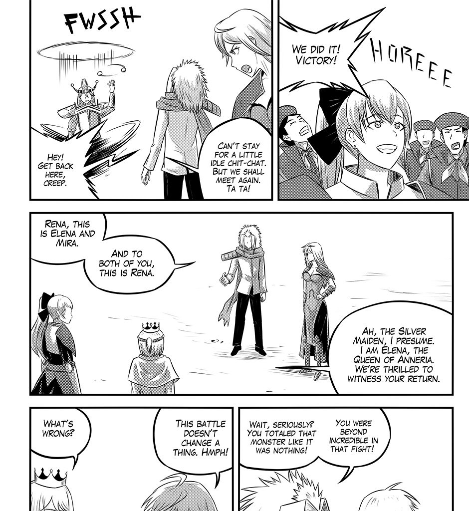 Moontachi Gaiden - Episode 94, Page 18: Ch. 27:2 — Rena Takes Flight