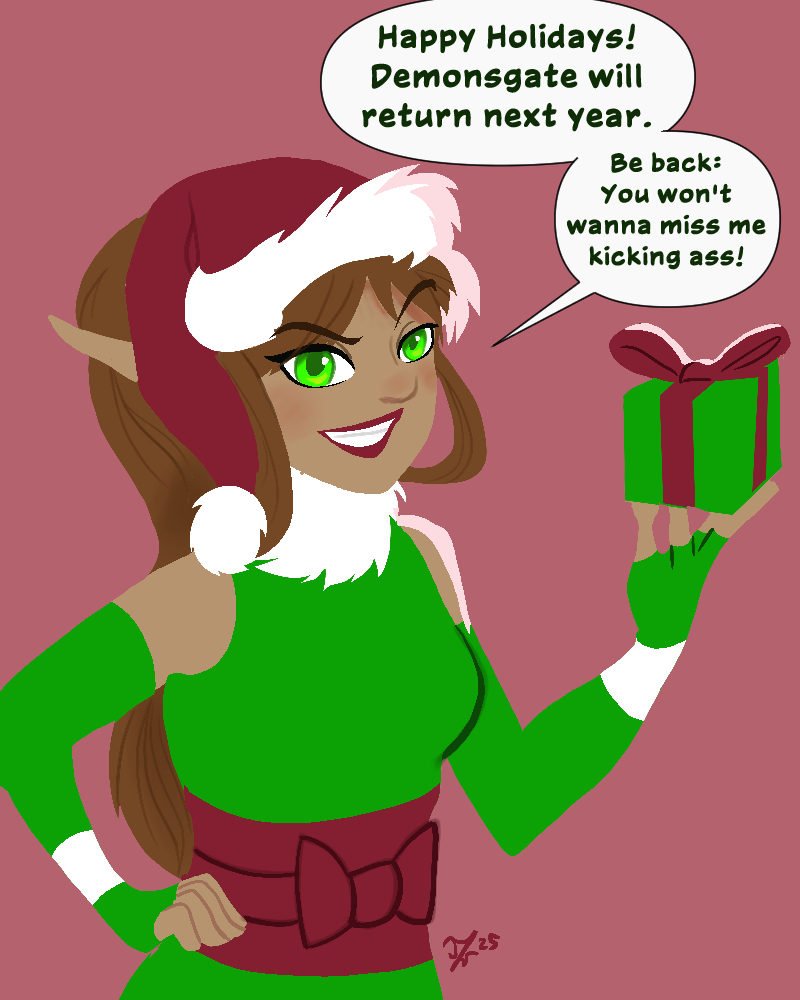 Demonsgate - Episode 45, Page 1: Holiday break faylen