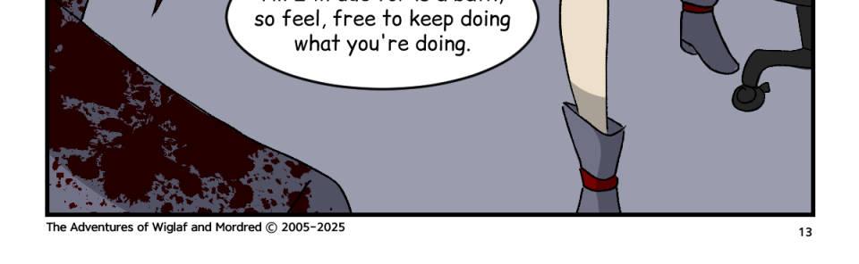 The Adventures of Wiglaf and Mordred - Episode 79, Page 1: Chapter 5, Page 13