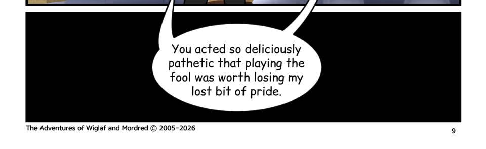 The Adventures of Wiglaf and Mordred - Episode 129, Page 1: Chapter 9, Page 9