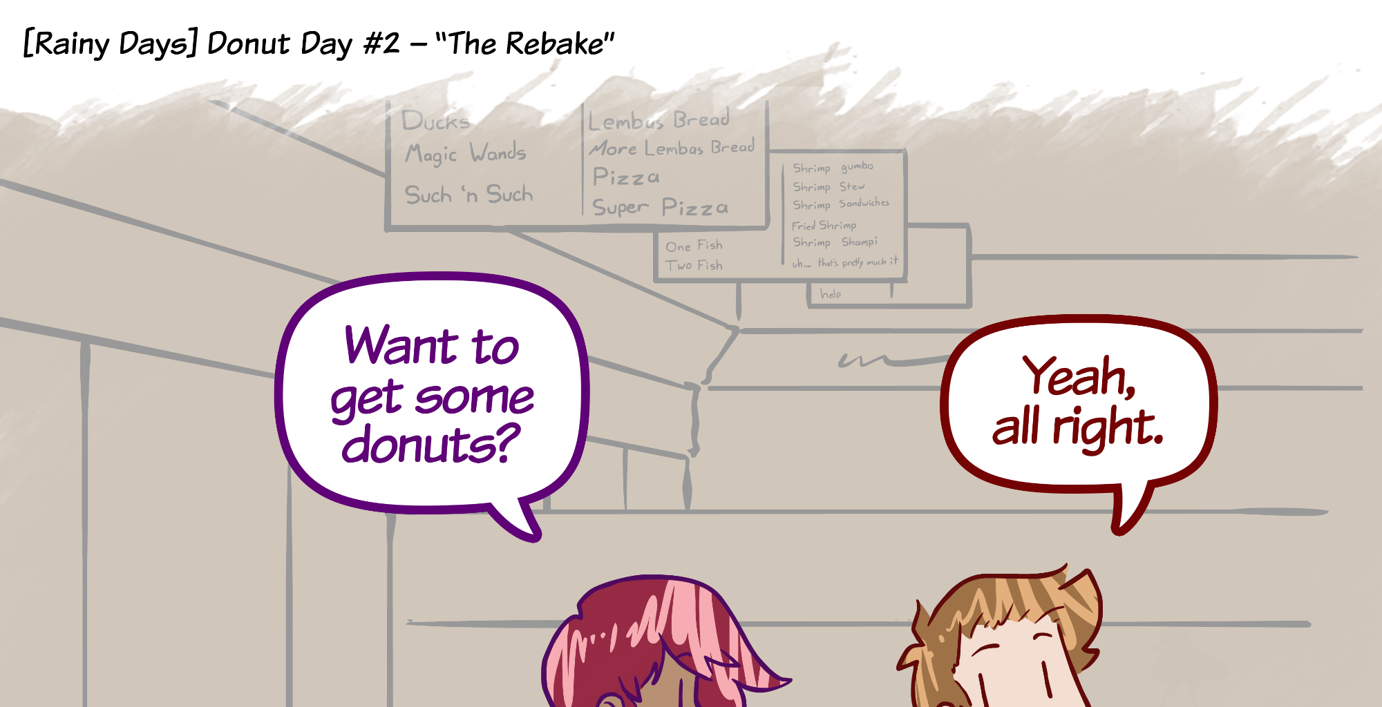 Rainy Days - Episode 59, Page 1: Donut Day #2 - "The Rebake