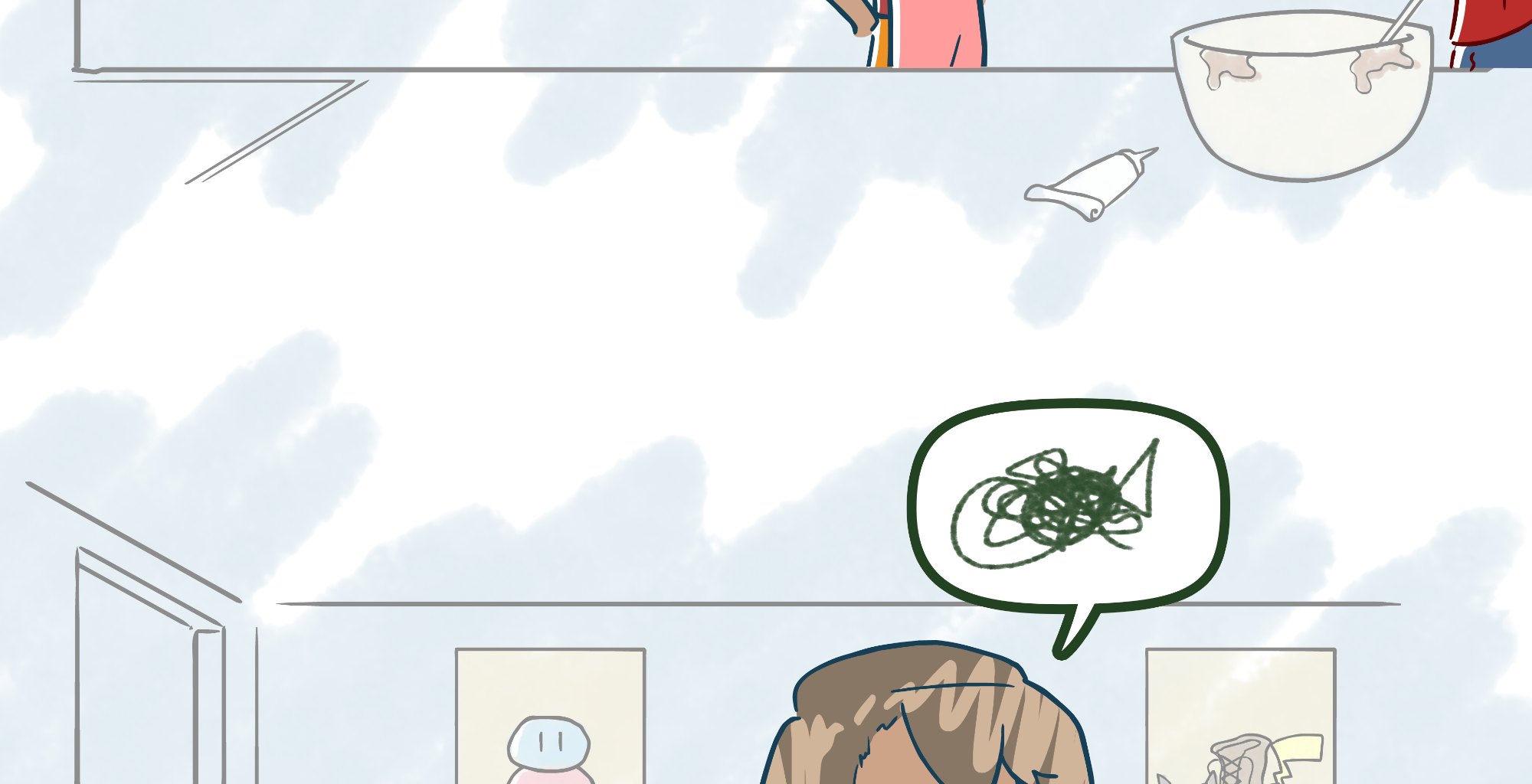 Rainy Days - Episode 33, Page 1: Mirrored #3 - "Cake Take"