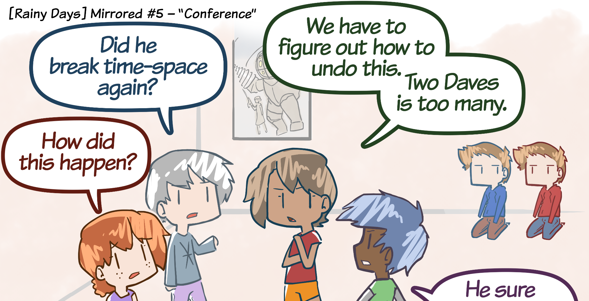 Rainy Days - Episode 35, Page 1: Mirrored #5 - "Conference"