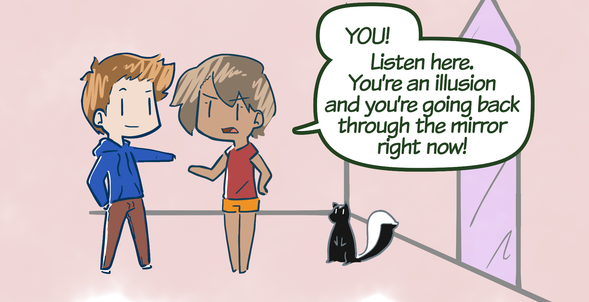 Rainy Days - Episode 36, Page 1: Mirrored #6 - "Haze's theory"