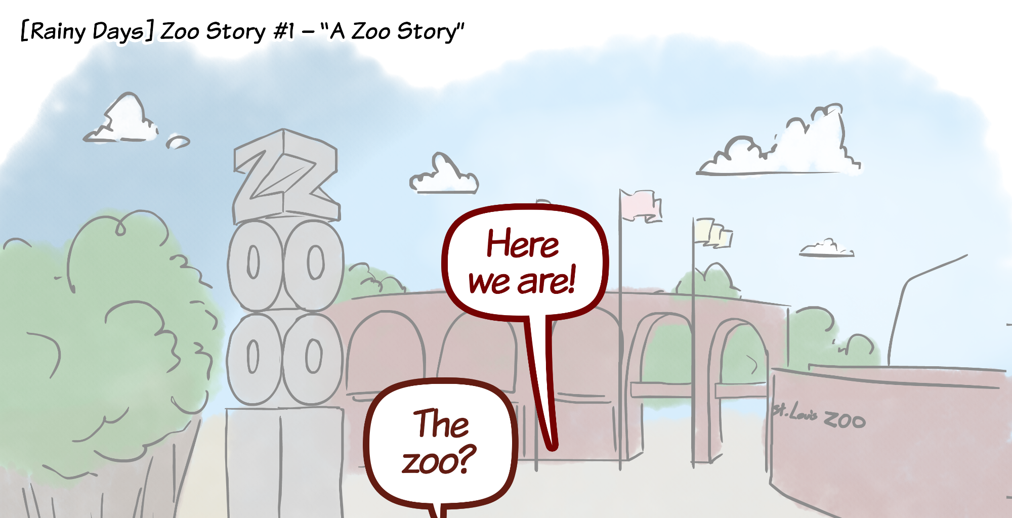 Rainy Days - Episode 37, Page 1: Zoo Story #1 - "A Zoo Story"