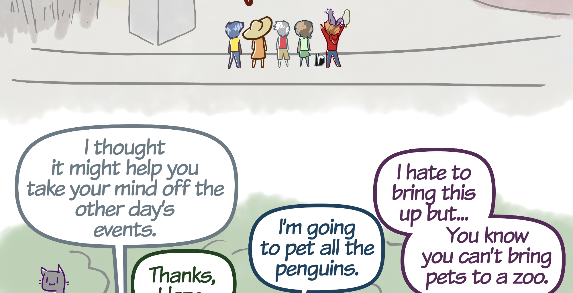 Rainy Days - Episode 37, Page 1: Zoo Story #1 - "A Zoo Story"