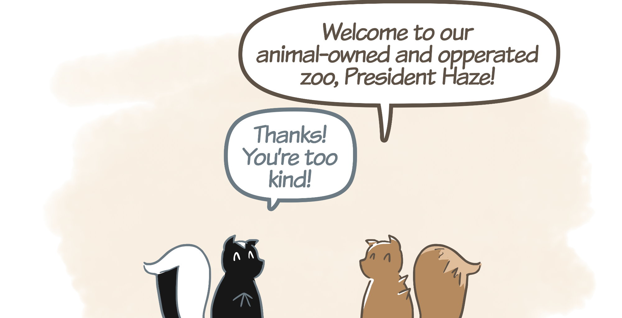 Rainy Days - Episode 38, Page 1: Zoo Story #2 - "Haze v Squirrel"