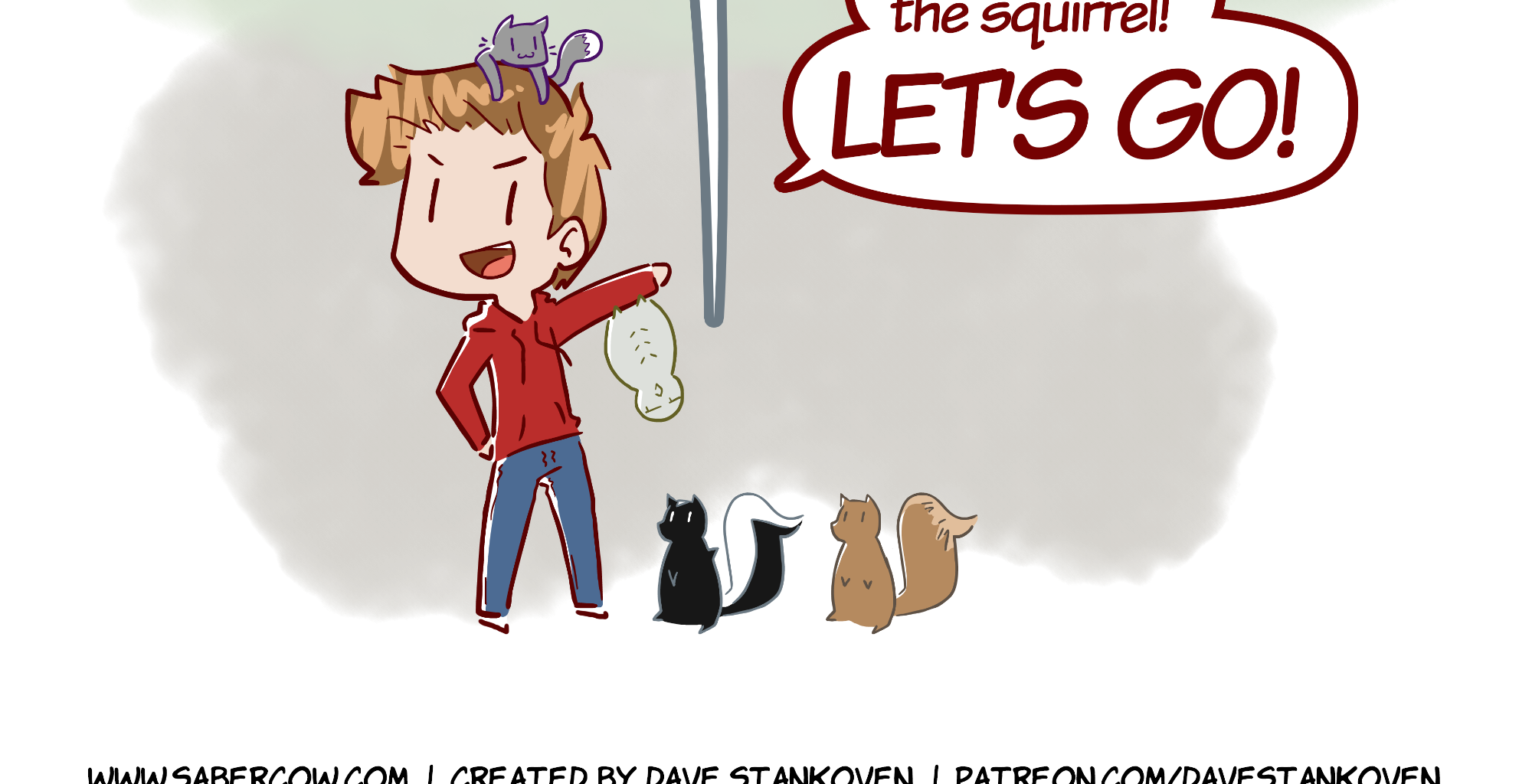 Rainy Days - Episode 38, Page 1: Zoo Story #2 - "Haze v Squirrel"
