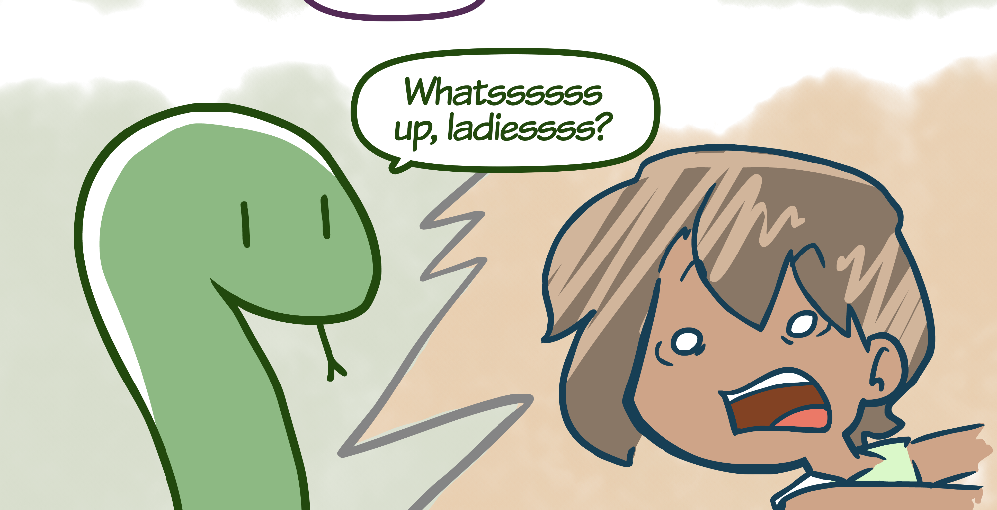 Rainy Days - Episode 39, Page 1: Zoo Story #3 - "Reptile House"