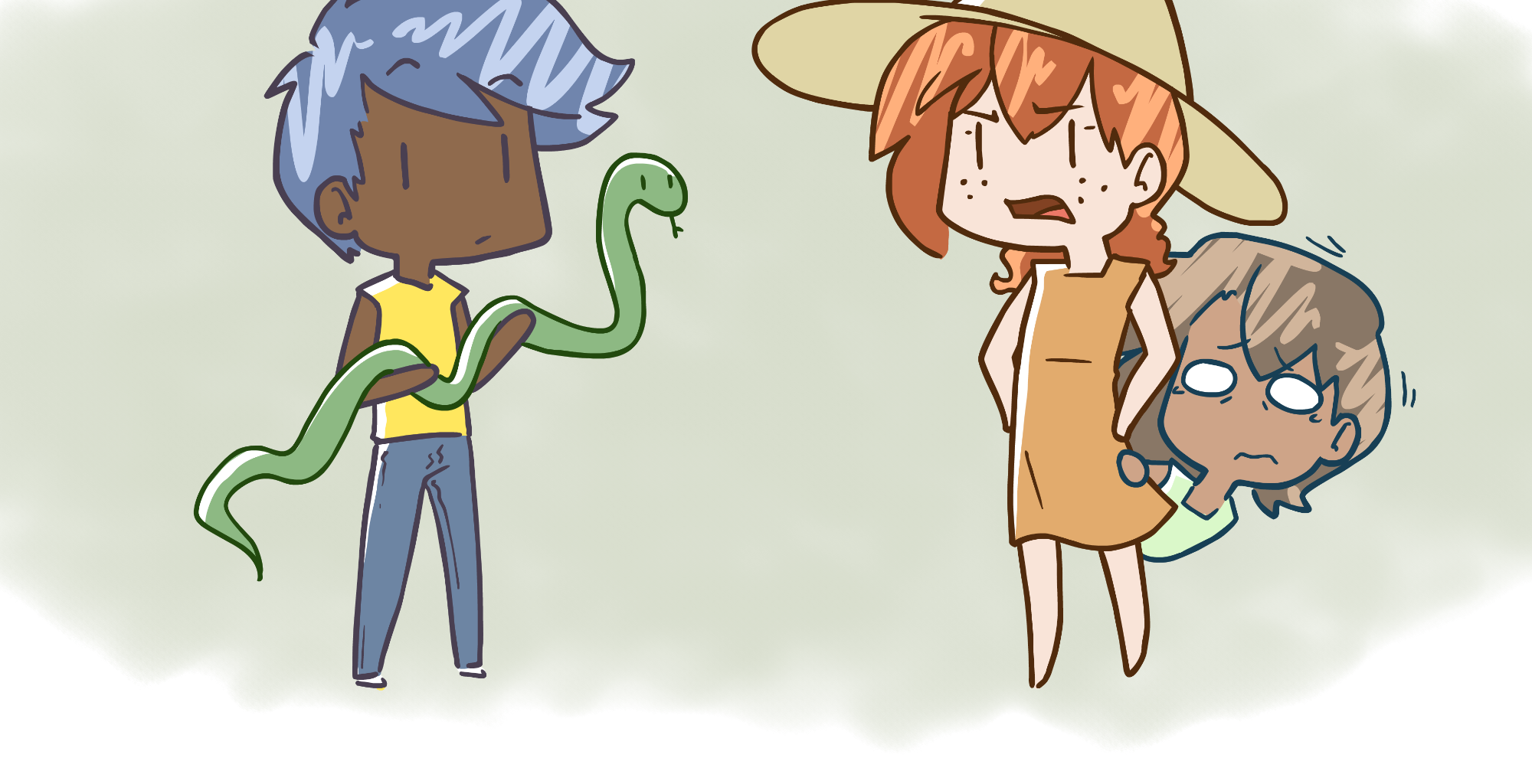 Rainy Days - Episode 39, Page 1: Zoo Story #3 - "Reptile House"