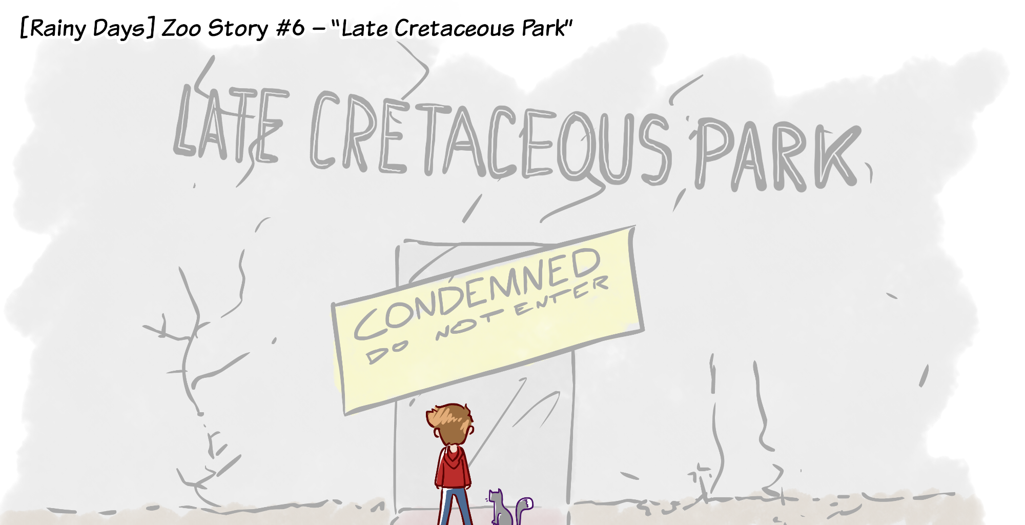 Rainy Days - Episode 42, Page 1: Zoo Story #6 - "Late Cretaceous Park"