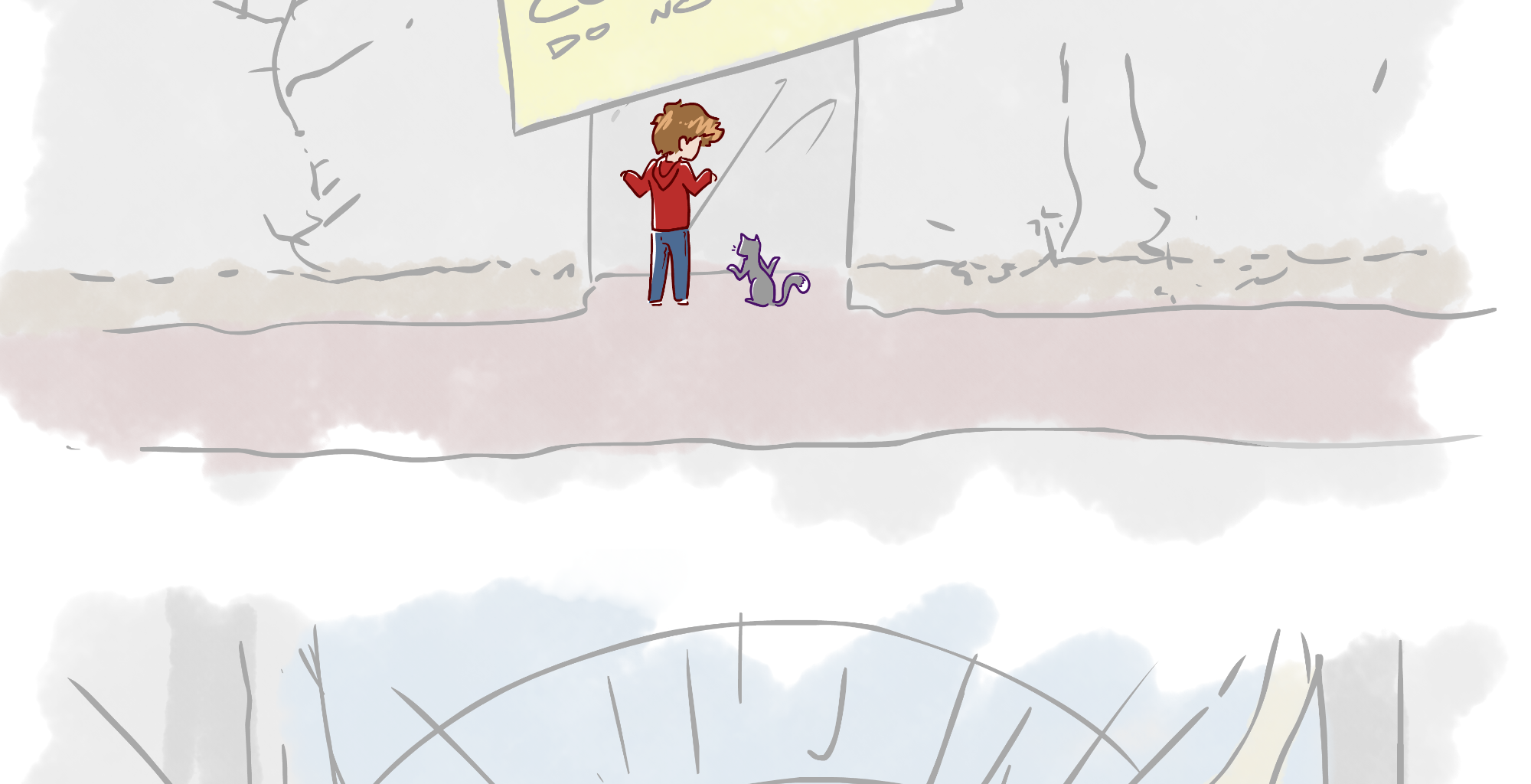 Rainy Days - Episode 42, Page 1: Zoo Story #6 - "Late Cretaceous Park"