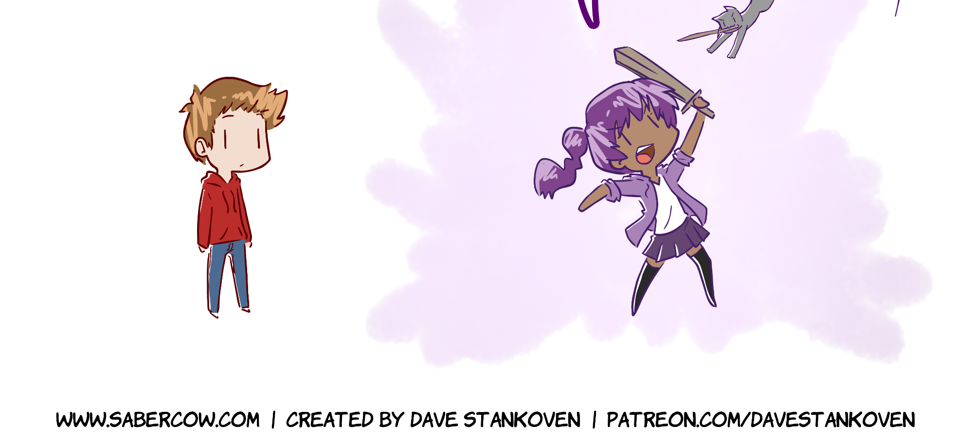 Rainy Days - Episode 44, Page 1: New Girl #2 - "Not Violet"