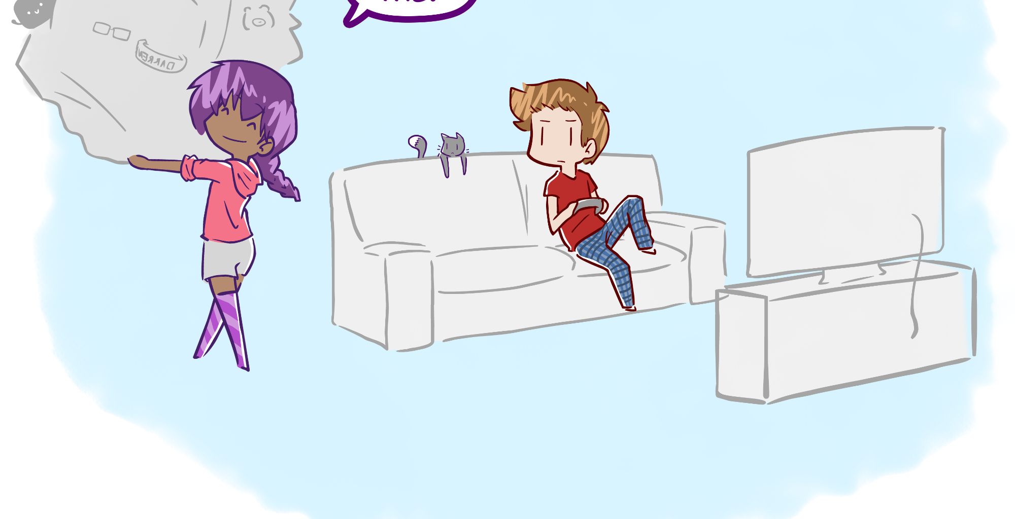 Rainy Days - Episode 55, Page 1: New Girl #6 - "House Mate"