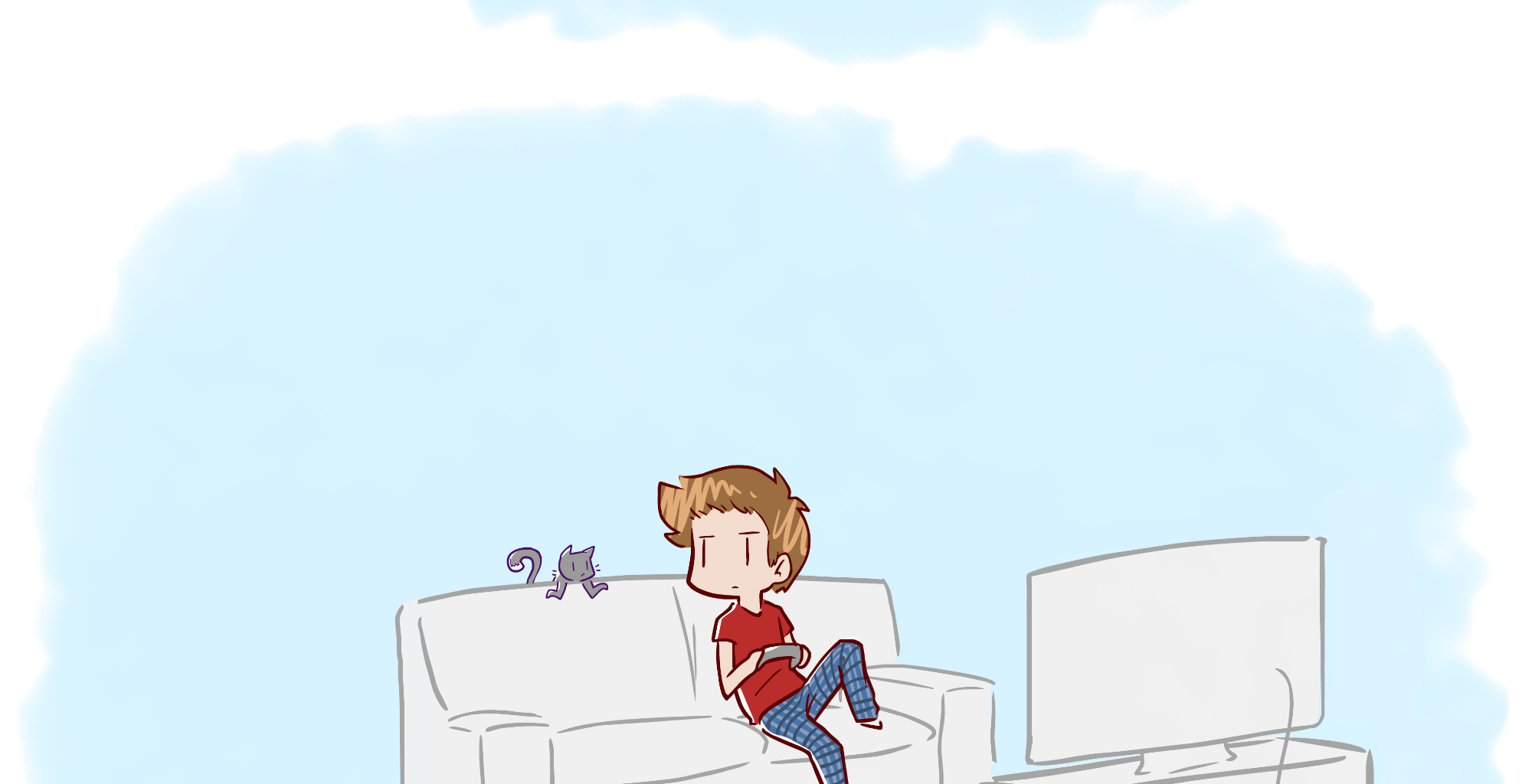 Rainy Days - Episode 55, Page 1: New Girl #6 - "House Mate"