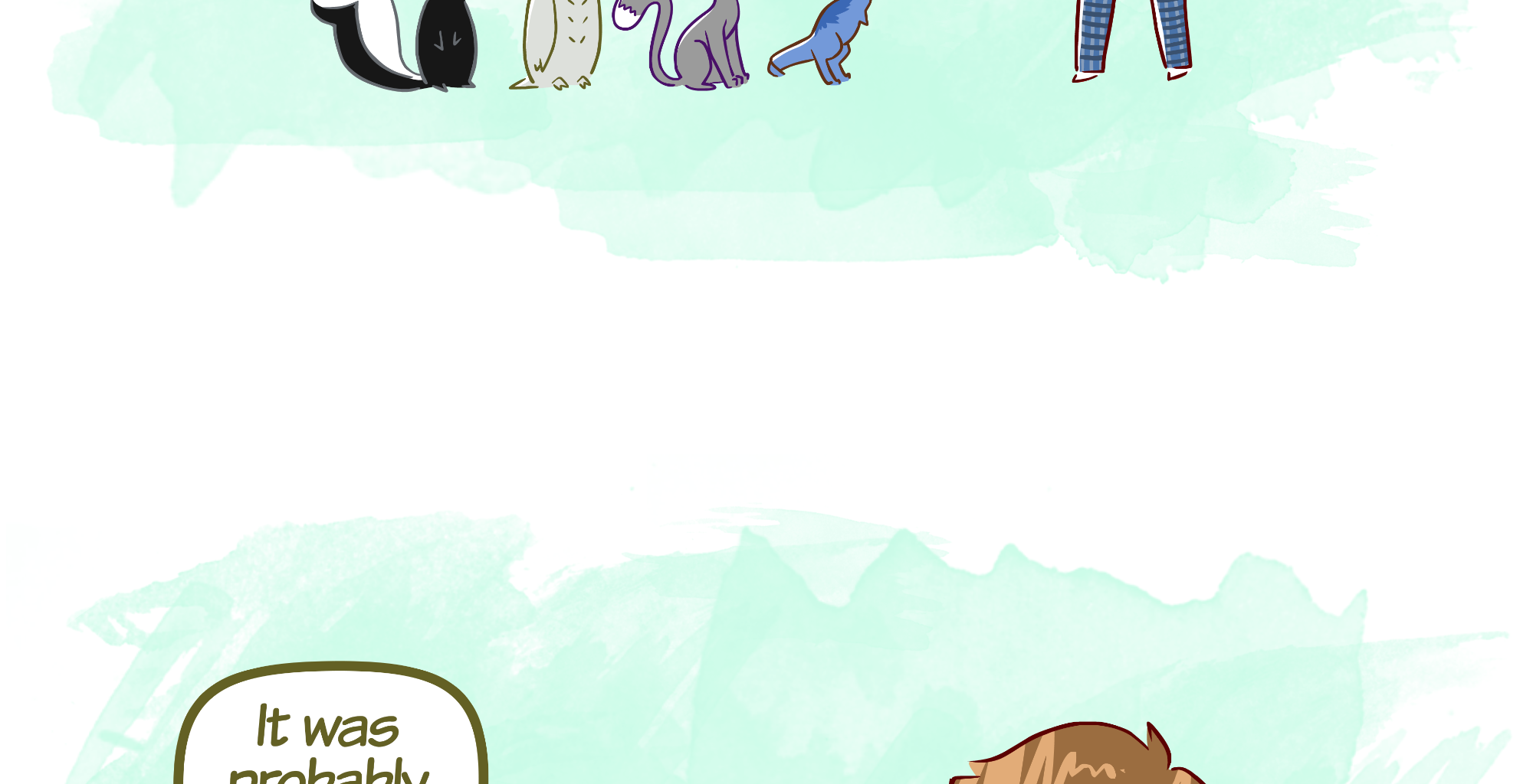 Rainy Days - Episode 56, Page 1: New Girl #7 - "House Meeting"