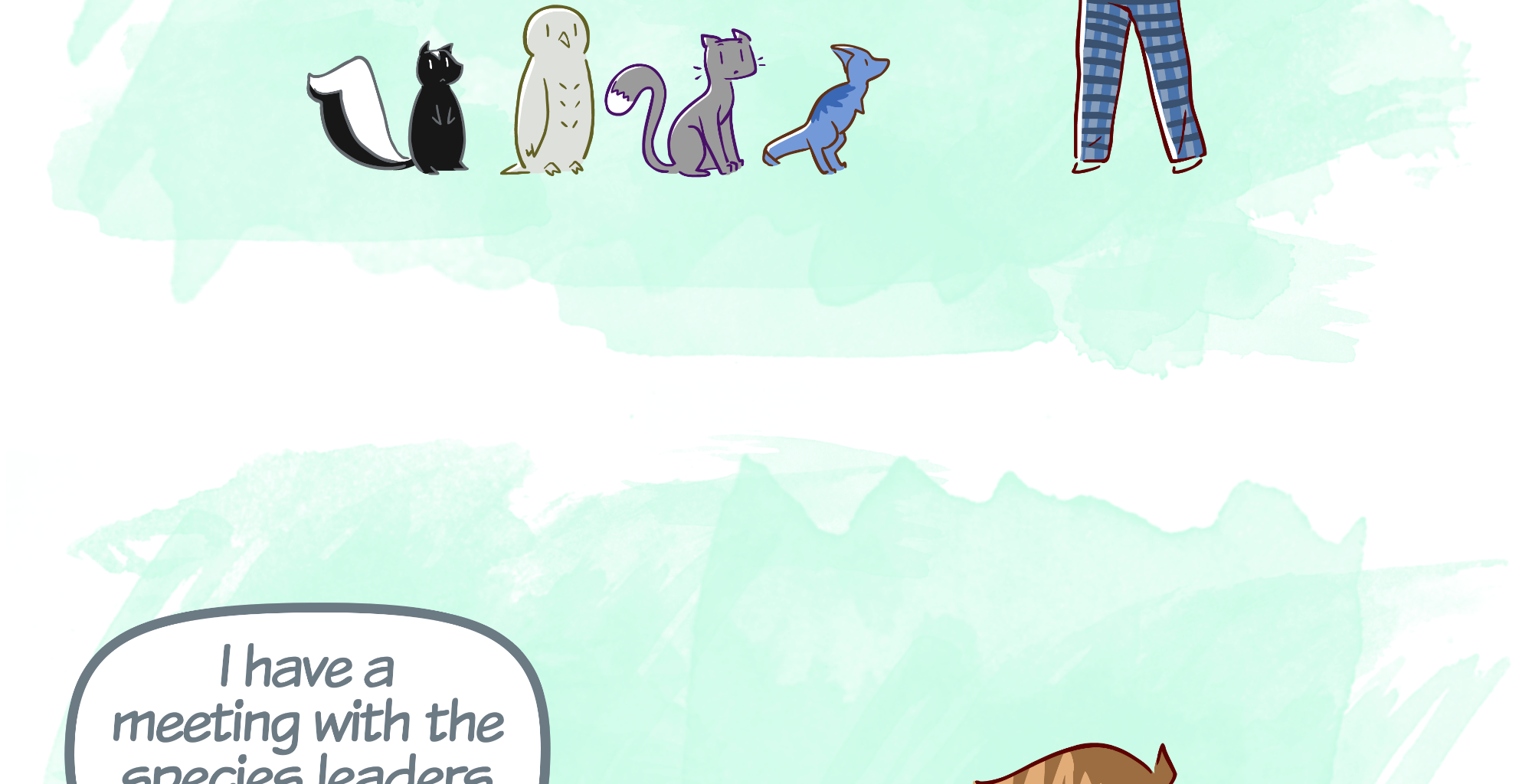 Rainy Days - Episode 56, Page 1: New Girl #7 - "House Meeting"