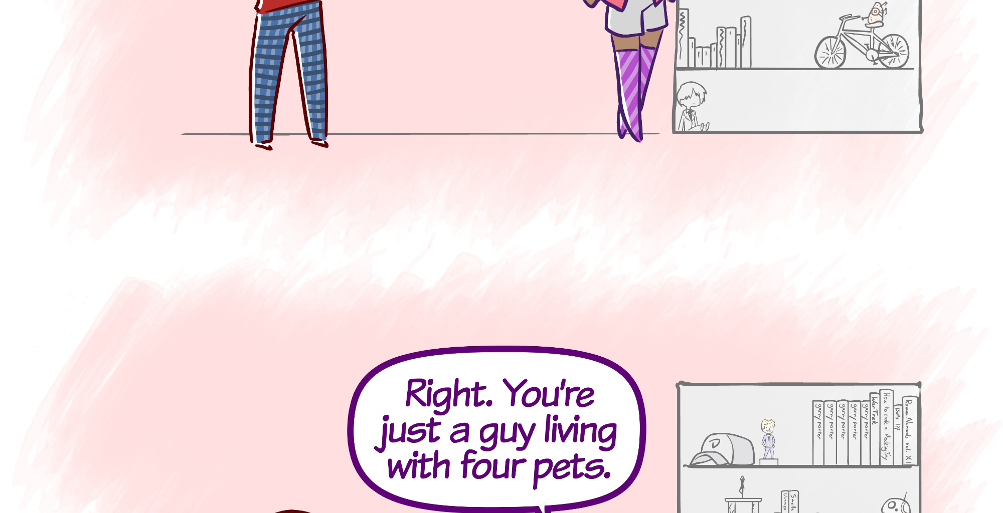 Rainy Days - Episode 57, Page 1: New Girl #8 - "House Scuffle"