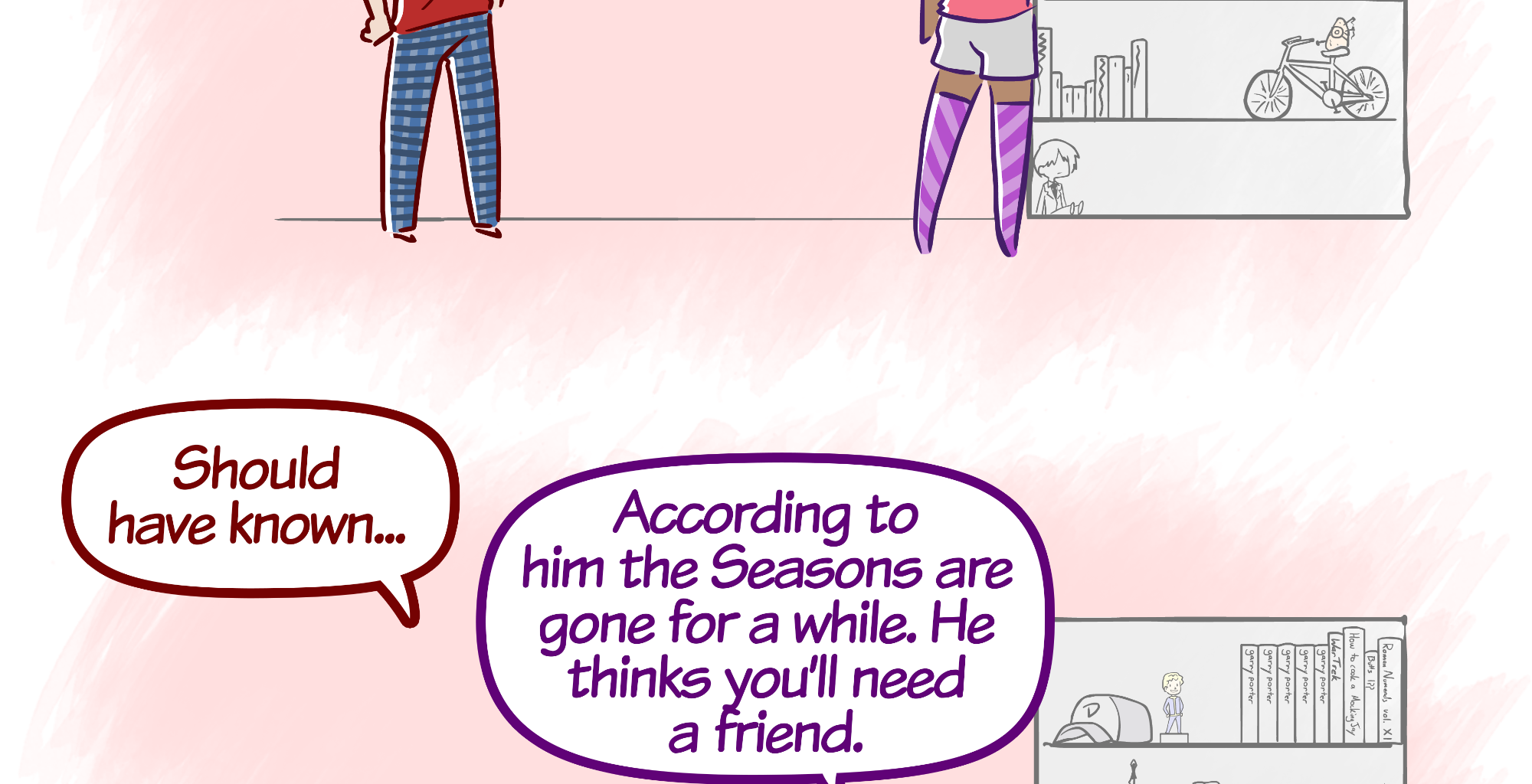Rainy Days - Episode 57, Page 1: New Girl #8 - "House Scuffle"