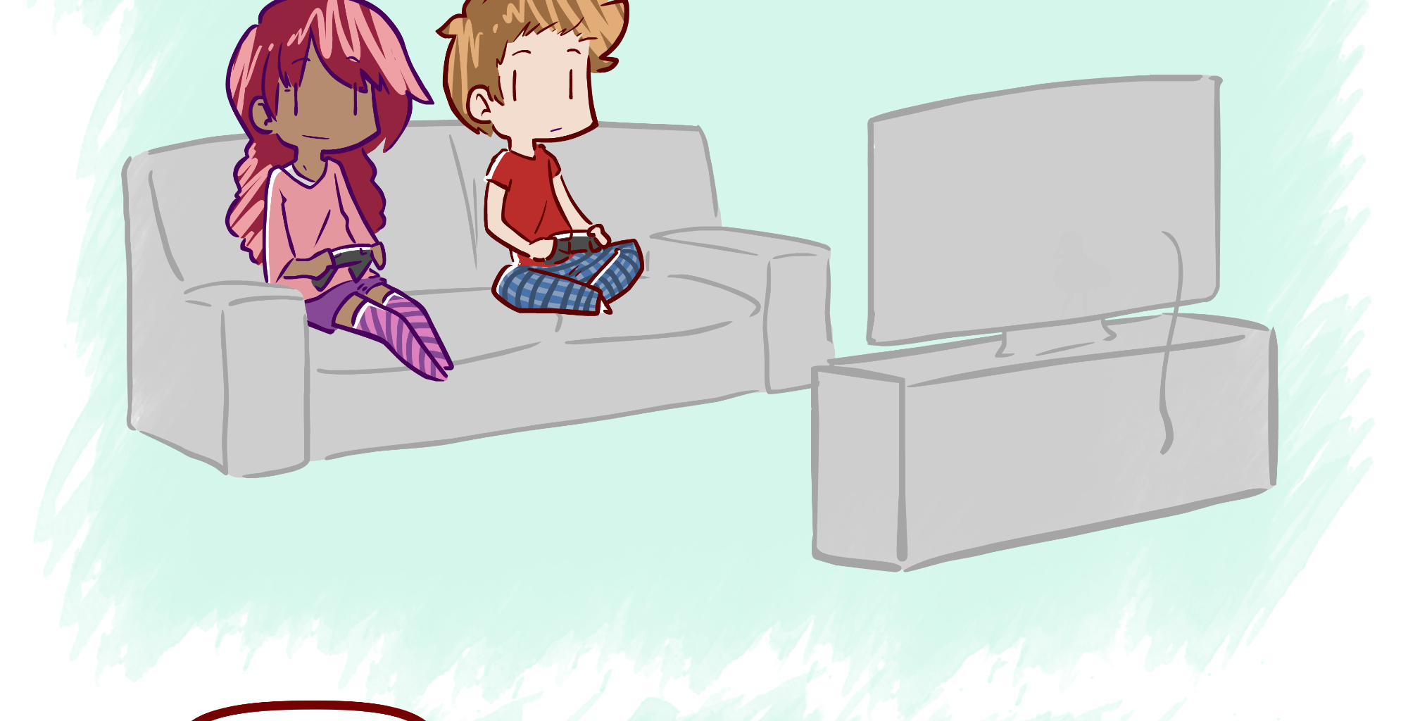 Rainy Days - Episode 58, Page 1: New Girl #9 - "Grumpy Gaming"