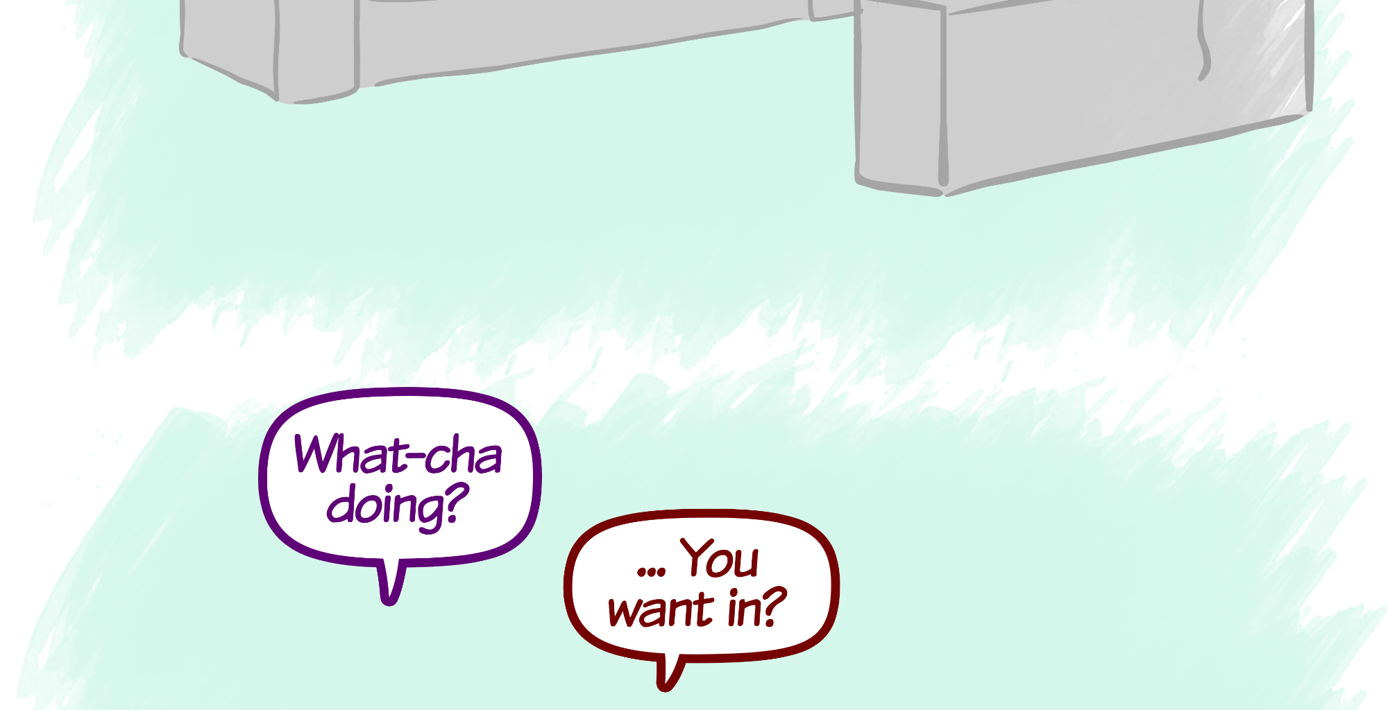 Rainy Days - Episode 58, Page 1: New Girl #9 - "Grumpy Gaming"