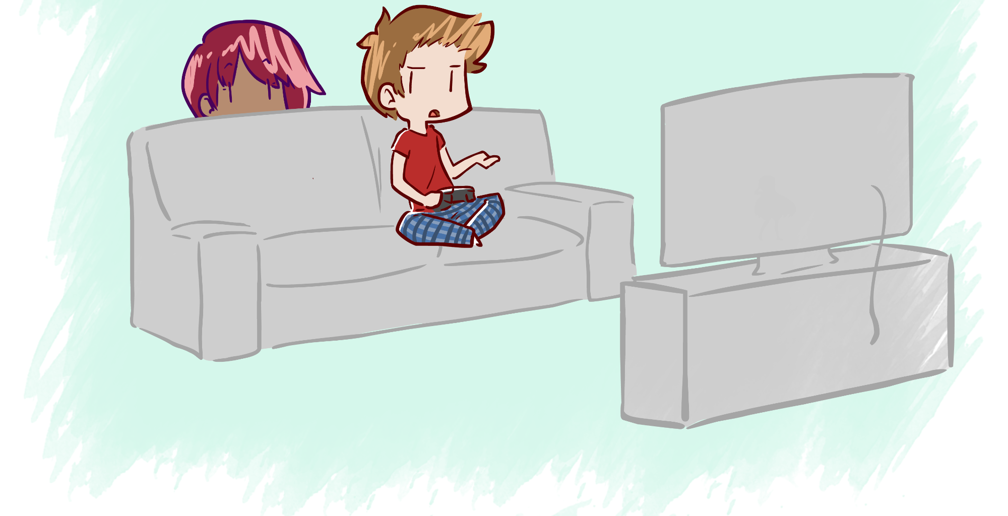 Rainy Days - Episode 58, Page 1: New Girl #9 - "Grumpy Gaming"