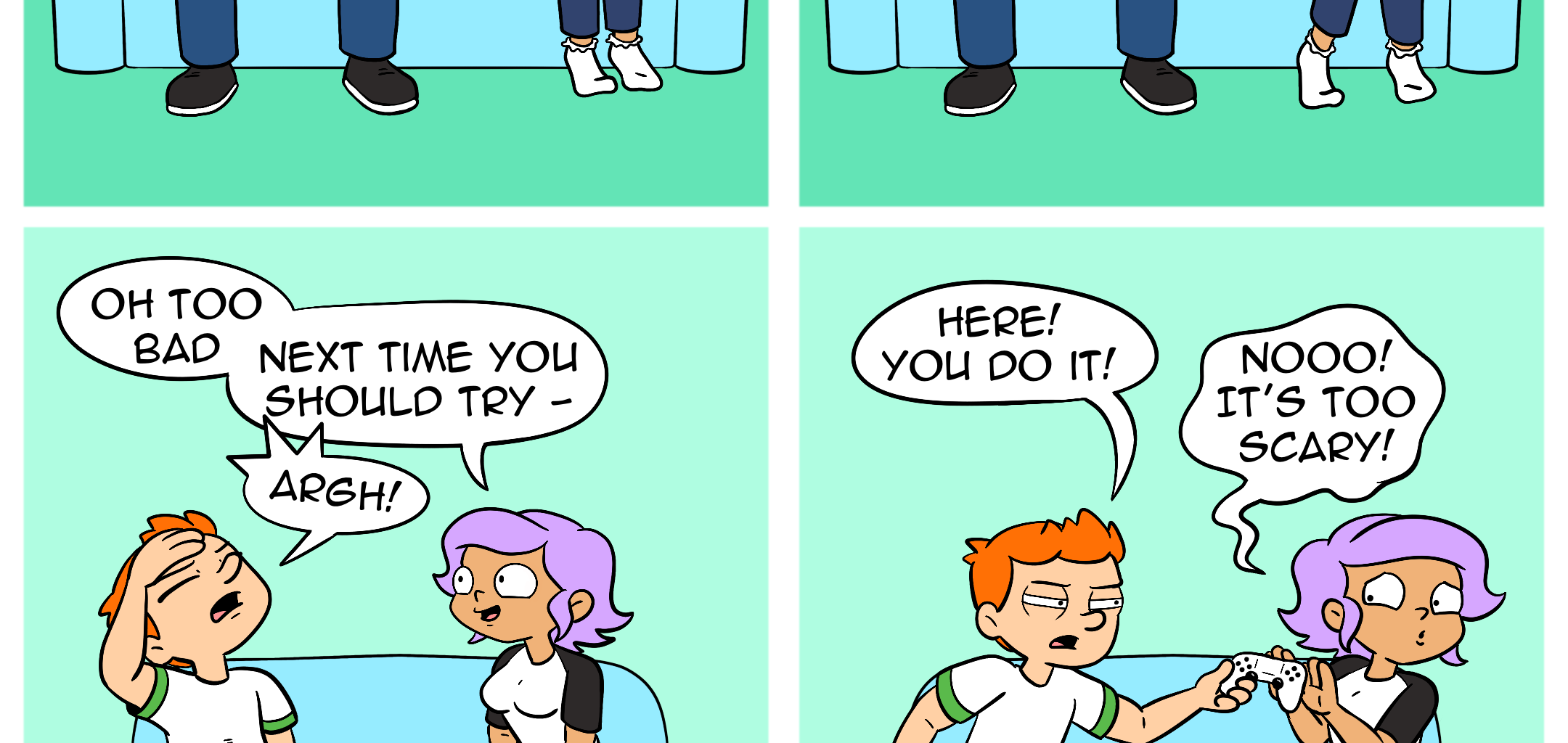 Whats Left Comics - Episode 17, Page 1: Backseat gamer