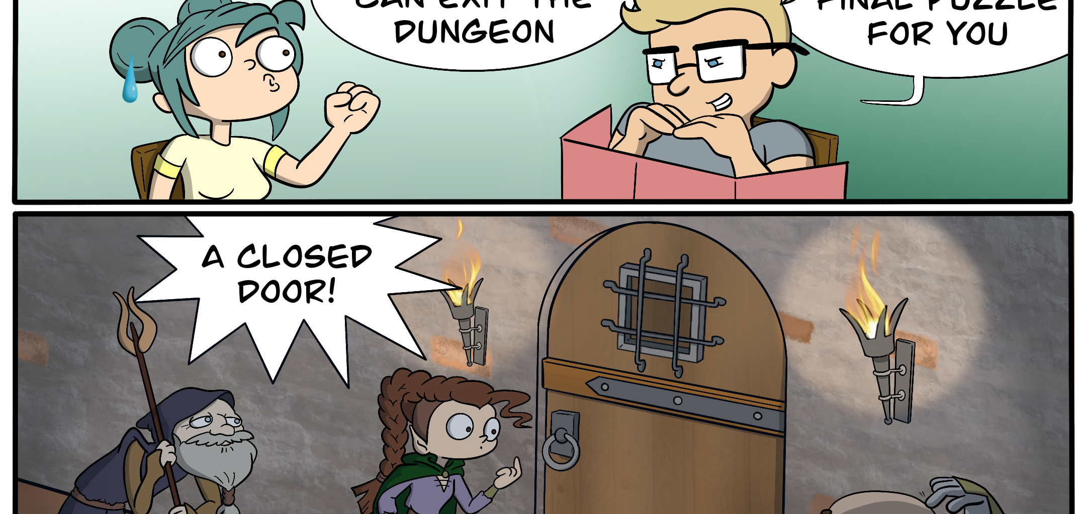 Whats Left Comics - Episode 20, Page 1: The hardest puzzle in D&D