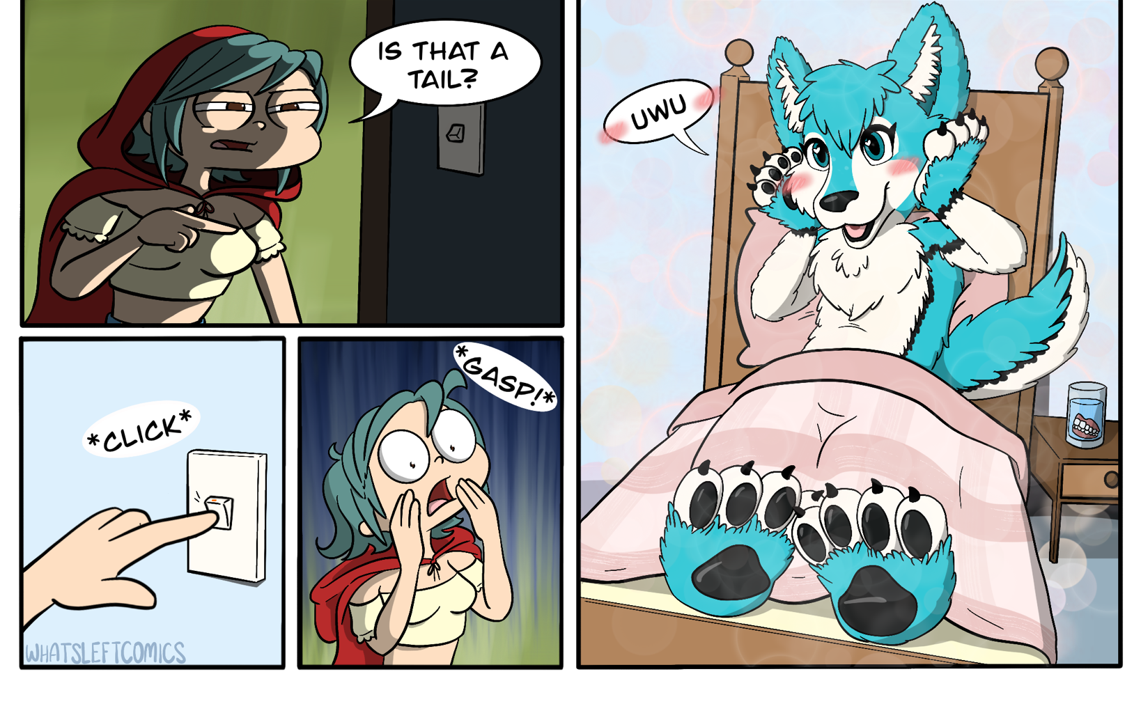 Whats Left Comics - Episode 24, Page 1: Big bad furry