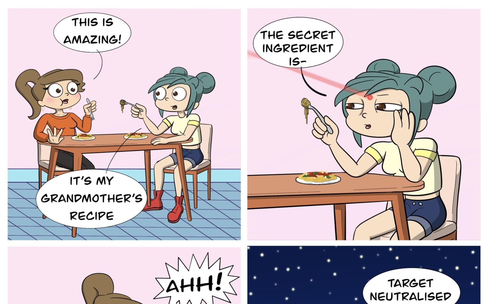 Whats Left Comics - Episode 27, Page 1: Grandma’s secret